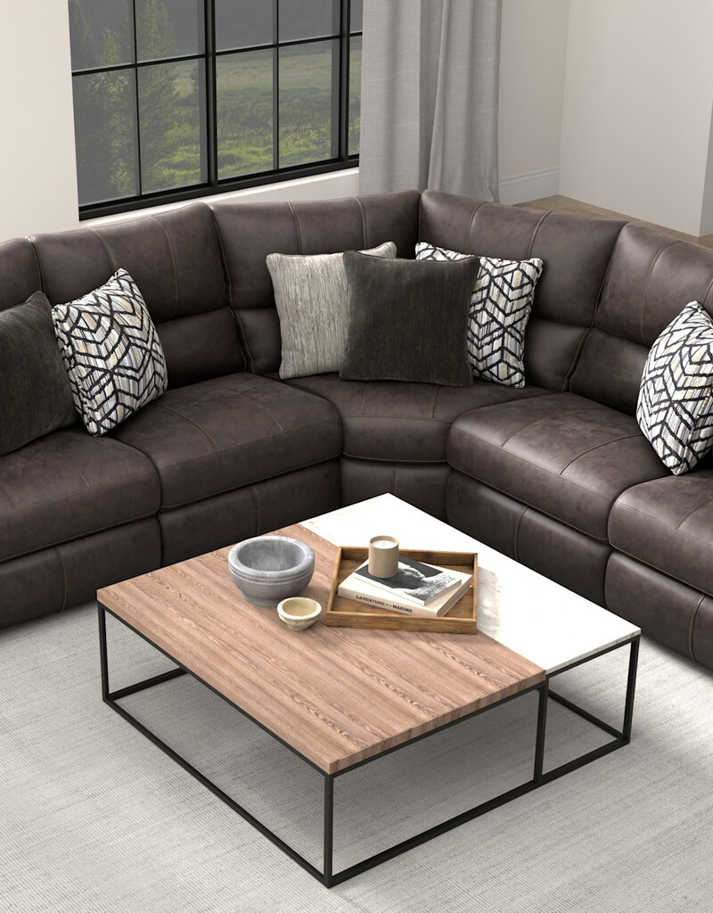Royster Power Reclining Sectional - Sable
