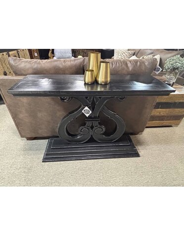 Harp Entryway - Distressed Black