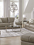 Prato Loveseat Italian Leather Putty