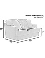 Eagan Loveseat - Chocolate
