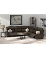 Tramonti Power Reclining Leather Sectional - Chocolate