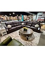 Tramonti Power Reclining Leather Sectional - Chocolate