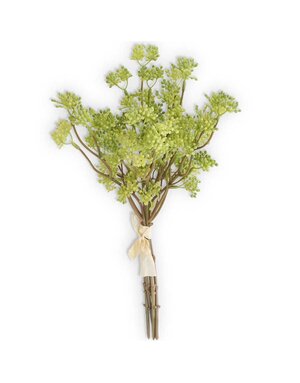 13.5 Inch Green Flower Bush