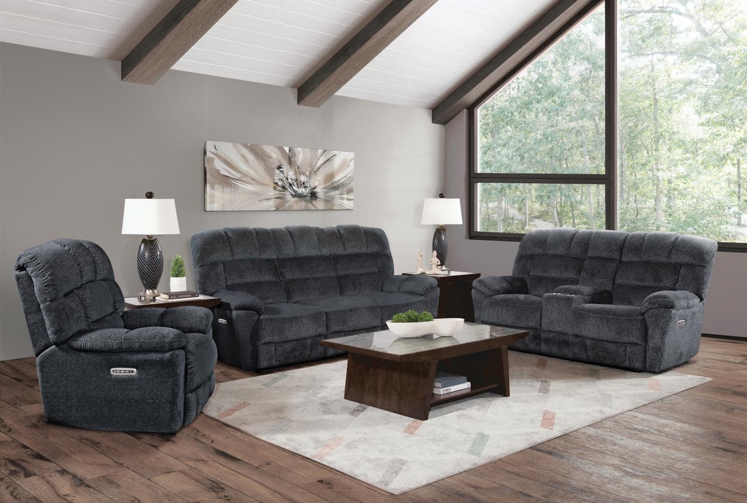 Berkshire Rocking Recliner - Indigo