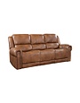 Cordoba Power Head Reclining Leather Sofa - Cognac
