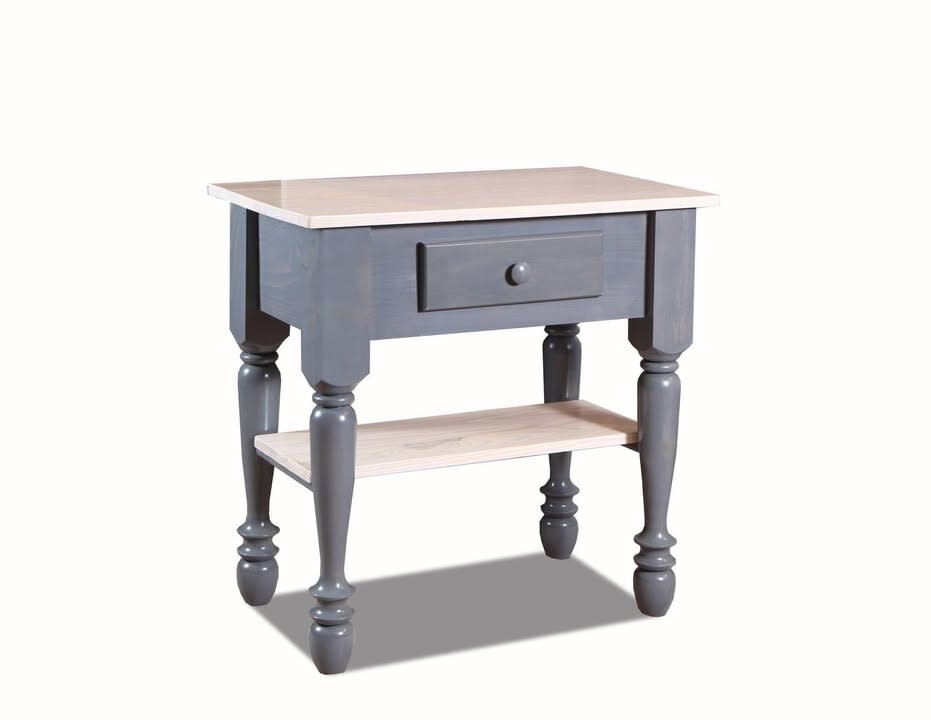 36" Farm Kitchen Island - Black/Golden Oak
