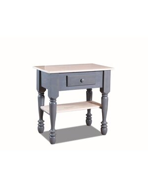 36" Farm Kitchen Island - Barnwood/Walnut