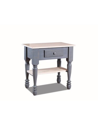 36" Farm Kitchen Island - Barnwood/Walnut