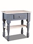 36" Farm Kitchen Island - Barnwood/Walnut