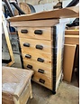 Rustic Log 5 Drawer Super Chest - Natural/Walnut