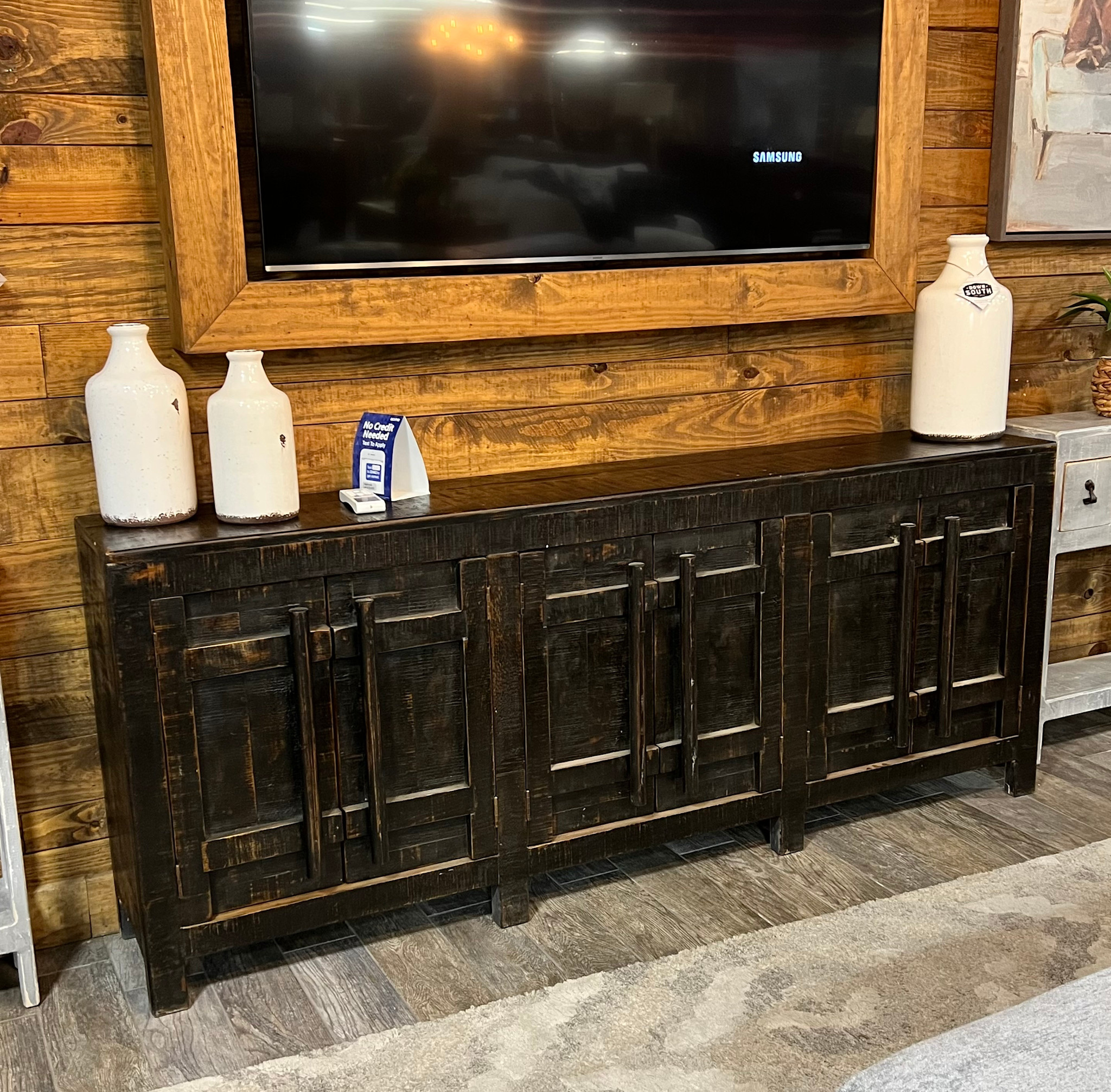 87" Woody Console - Black