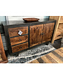61" Classic Console - Black/Old Wood