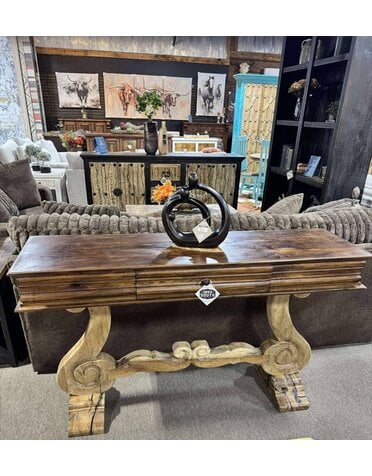 Sisne 1 Drawer Sofa Table - Cascara