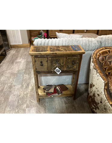 28" Cintia 3 Drawer Console - Cascara