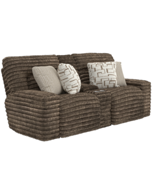 Lynx Power Reclining Zero Gravity Loveseat w/Console - Mocha
