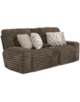 Lynx Power Reclining Zero Gravity Loveseat w/Console - Mocha