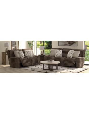 Lynx Power Reclining Zero Gravity Sofa - Mocha