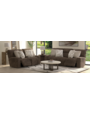 Lynx Power Reclining Zero Gravity Sofa - Mocha