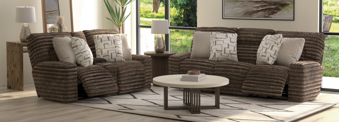 Lynx Power Reclining Zero Gravity Sofa - Mocha