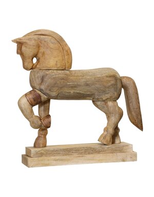 Natural Wood Horse in Barnwood