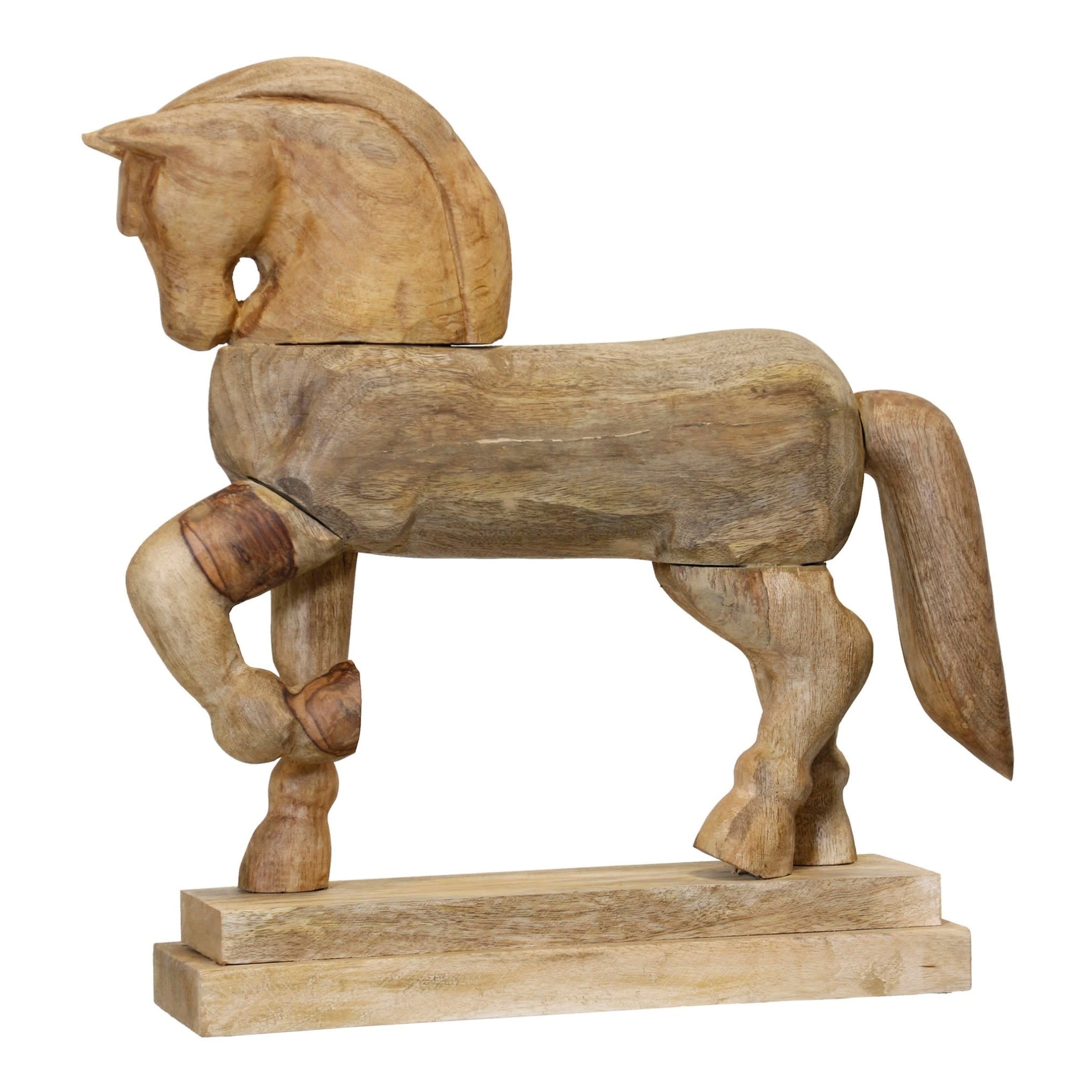 Natural Wood Horse in Barnwood