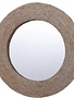 36" White Washed Rope Round Mirror