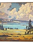 Flathead Lake Framed Canvas (40" x 30")