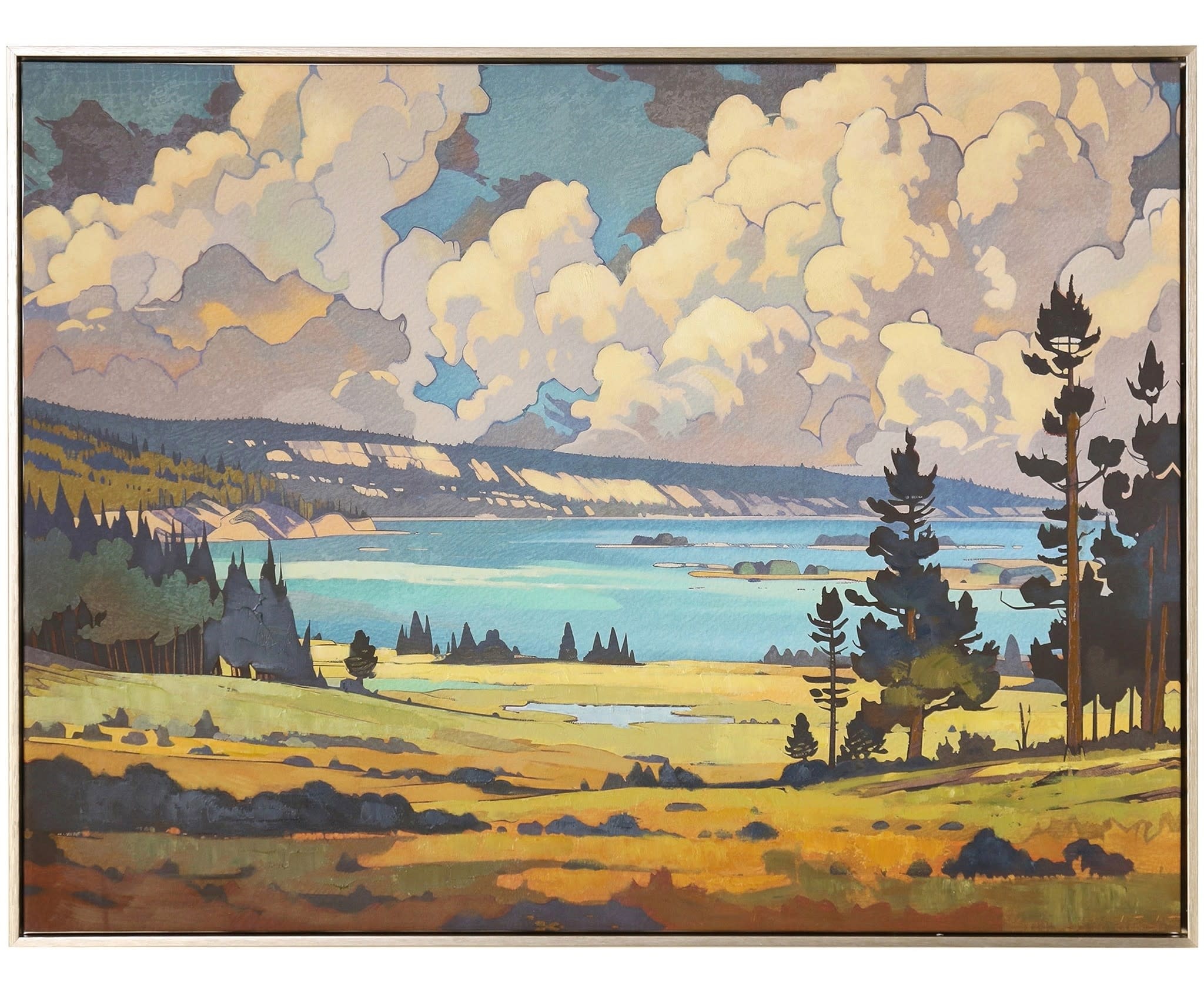 Flathead Lake Framed Canvas (40" x 30")