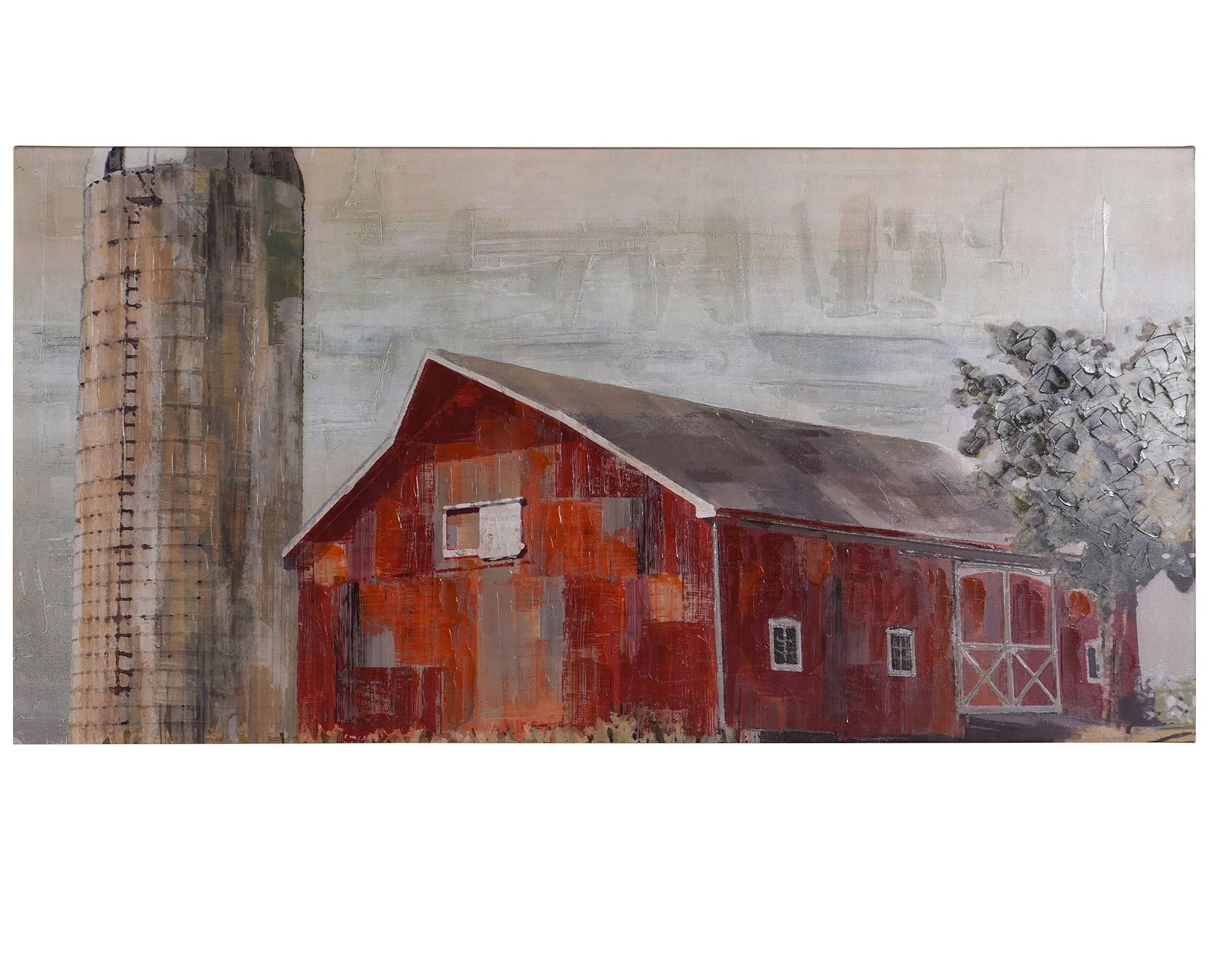Barnside Silo Canvas (72" x 36")