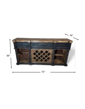 72" Calpan Console - Black
