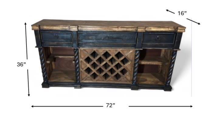 72" Calpan Console - Black