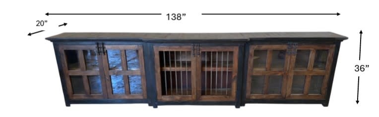 138" Nathalia Console - Black