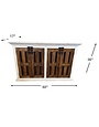 60" Natalie Console - White/Cascara