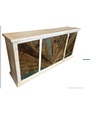 80" Xenia Console - White/Cascara