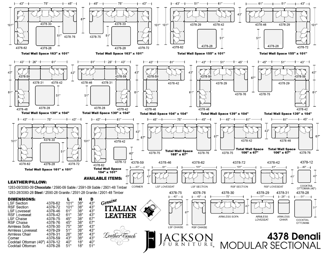 Jackson Furniture Denali Modular Sectional