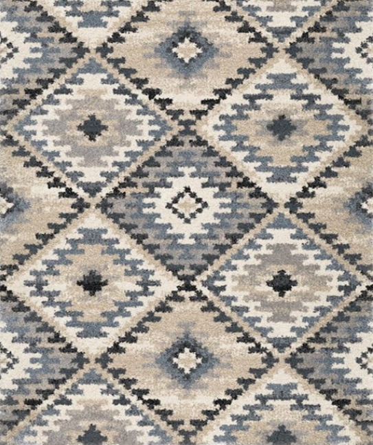 Diamond Muted Blue 5x8