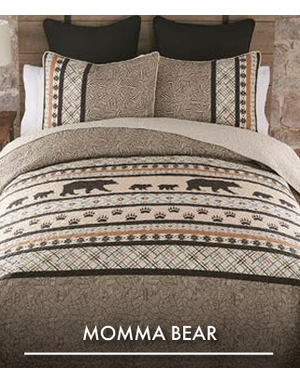 King  Quilt Set- Momma Bear