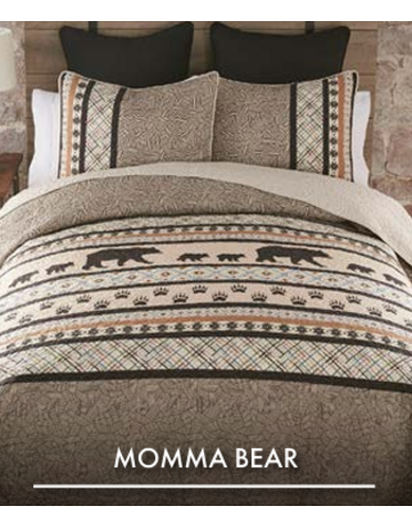 King  Quilt Set- Momma Bear