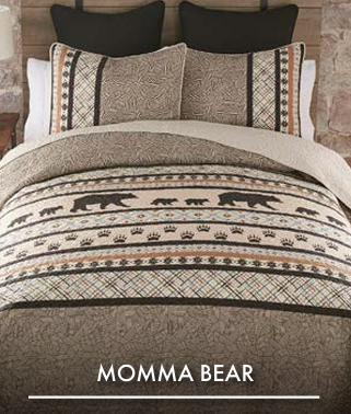 King  Quilt Set- Momma Bear