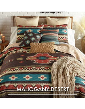 King Quilt Set- Mahogany Desert