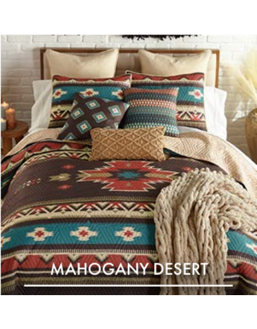 King Quilt Set- Mahogany Desert