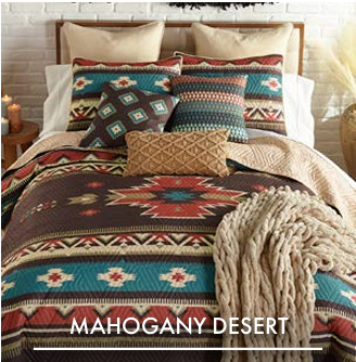 King Quilt Set- Mahogany Desert