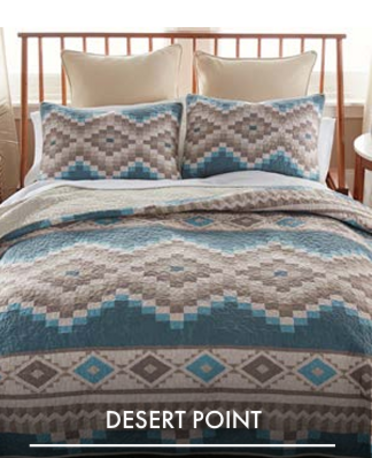 King Quilt Set- Desert Point