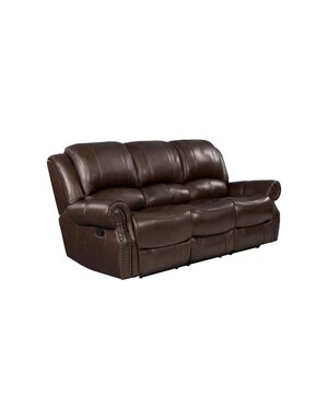 Ranger Leather Reclining Sofa - Chocolate