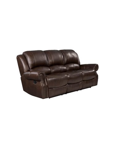 Ranger Leather Reclining Sofa - Chocolate