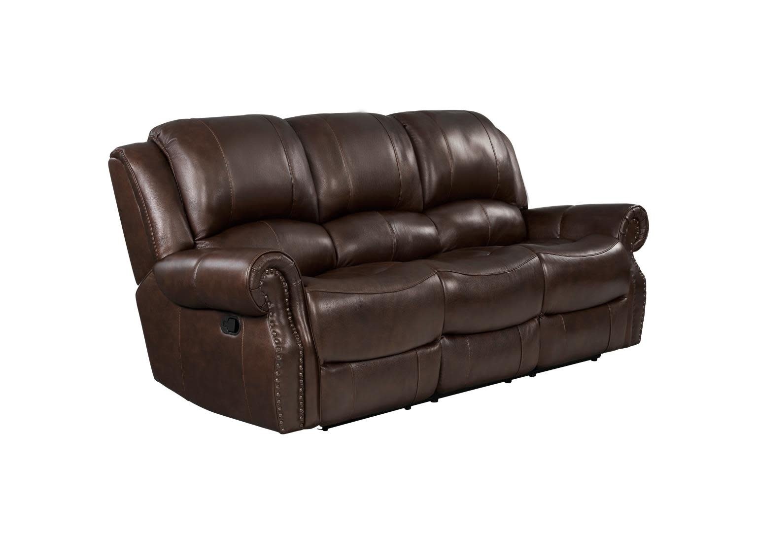 Ranger Leather Reclining Sofa - Chocolate