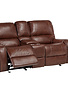 Wheeler Reclining Gliding Loveseat w/Console - Avalanche Tobacco