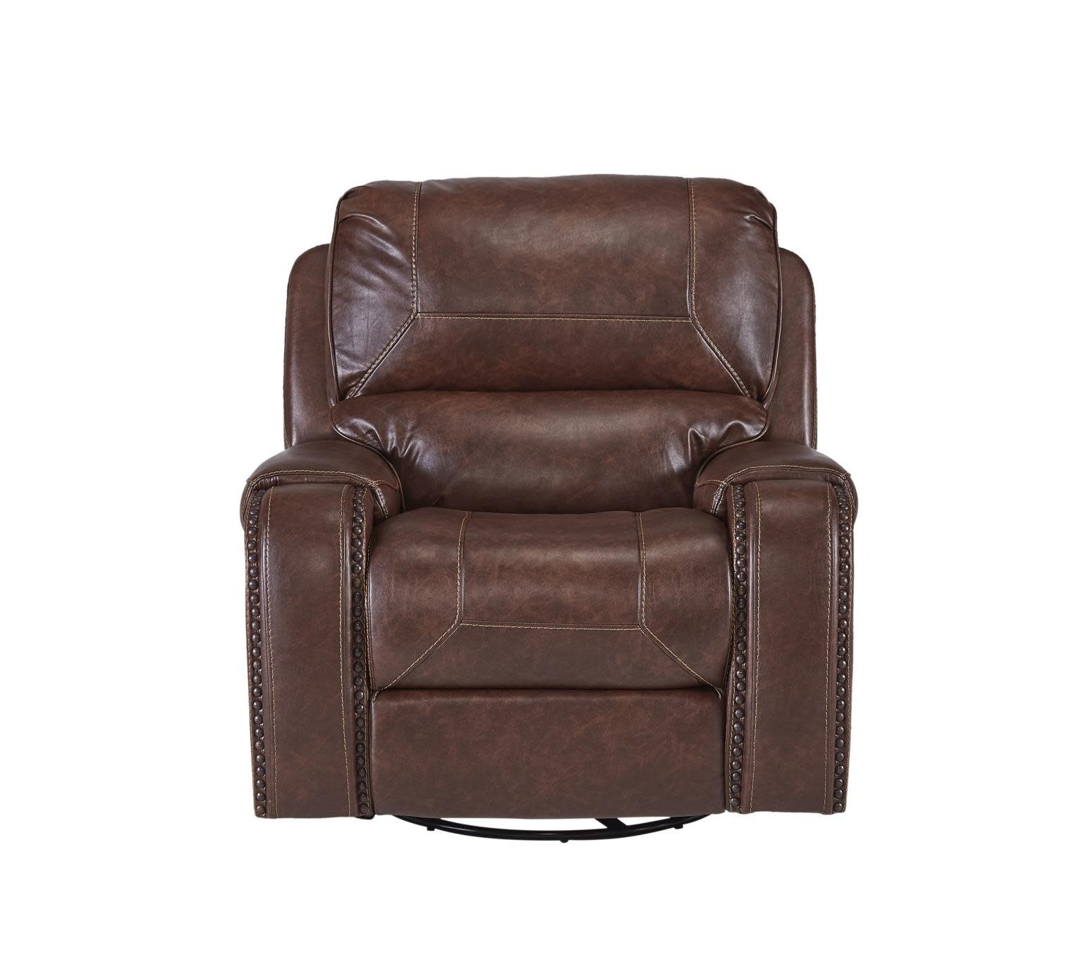 Wheeler Swivel Glider Recliner - Avalanche Tobacco