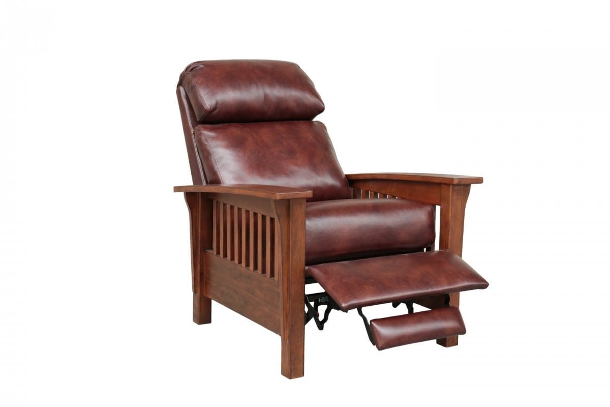 Mission Leather Recliner - Wenlock Fudge
