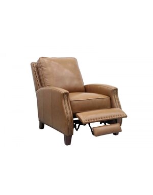 Melrose Leather Pushback Recliner - Shoreham Ponytail